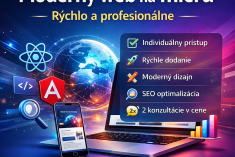 Moderný single-page web na mieru rýchly a responzívny