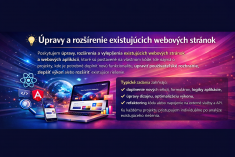 Úpravy a rozšírenie existujúcich webových stránok