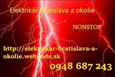 Elektrikár Bratislava a okolie NONSTOP